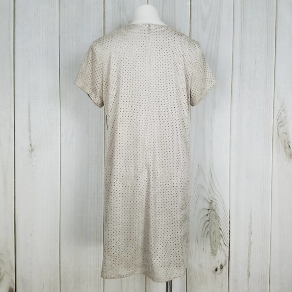 A.N.A. Tan Taupe Faux Suede Dress A-Line Size Large - Picture 3 of 12